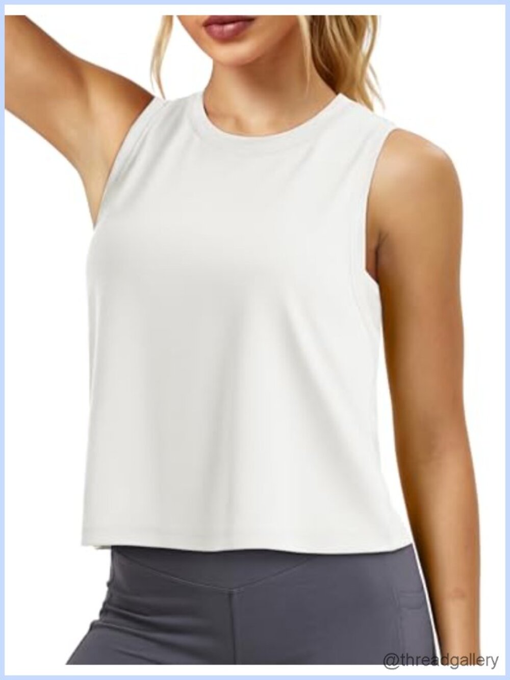 Women's Workout Tank Tops Crop Athletic Sleeveless Summer Quick Dry Moisture